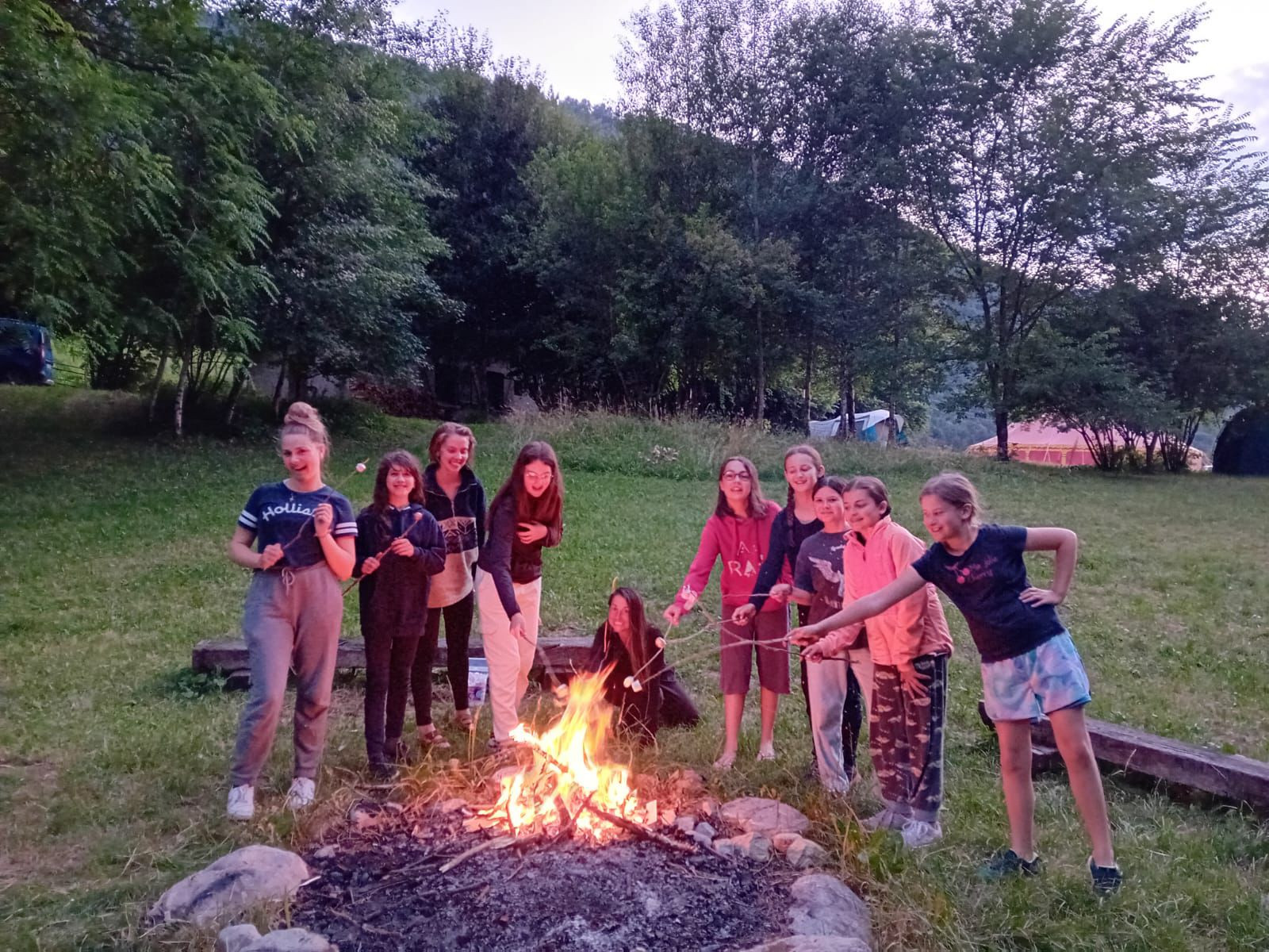 feu de camp ados
